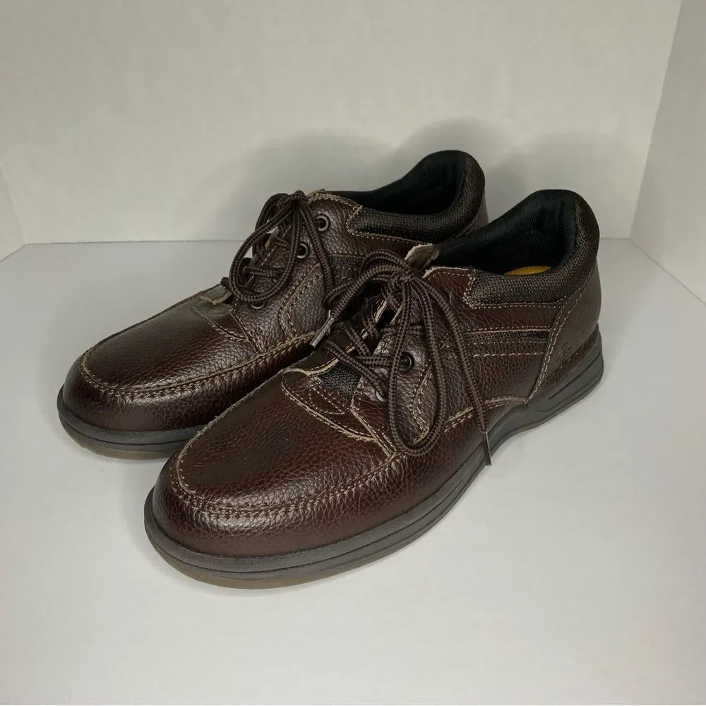 Earth Spirit Brown Leather Dennis Lace Up Oxford Slip On Arch Support 9 Wide